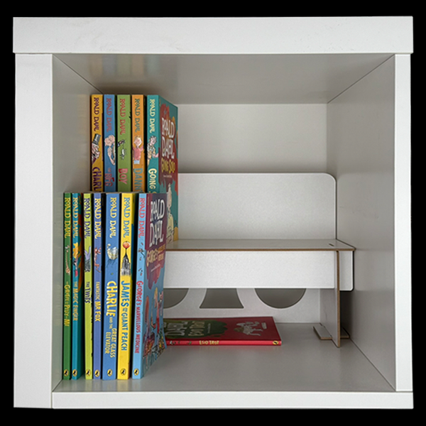 Book Riser Box tabs and slots – it just slots
